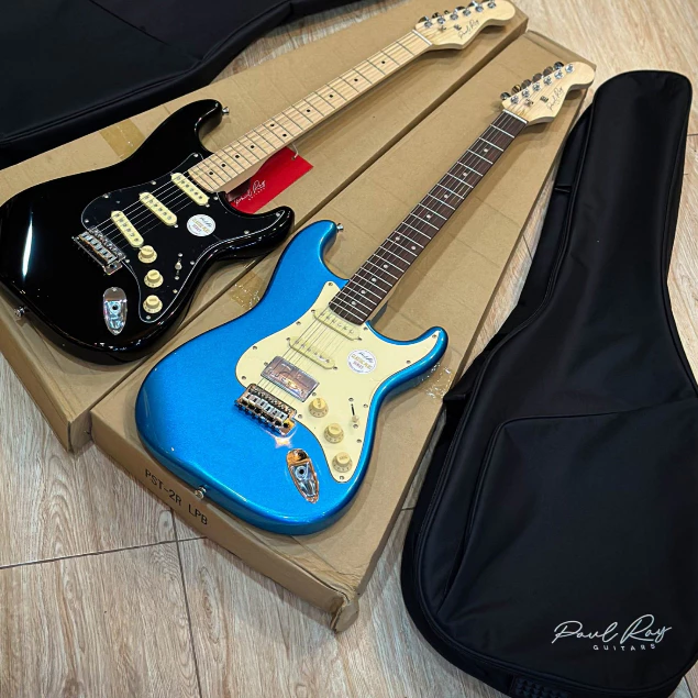 Paul Ray กีต้าร์ไฟฟ้า รุ่น Classic Plus S Roasted – Lake Placid Blue (Roasted Maple Fingerboard) พร้อมกระเป๋าแท้