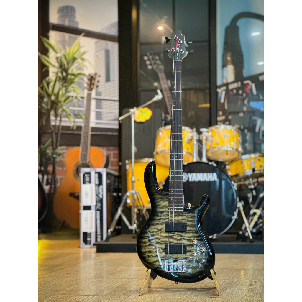 Cort เบส รุ่น Action Deluxe 4 สาย เบสไฟฟ้า Active Bass เซตตู้แอมป์ TB-15 สี Grey ฟรี สายแจ็ค