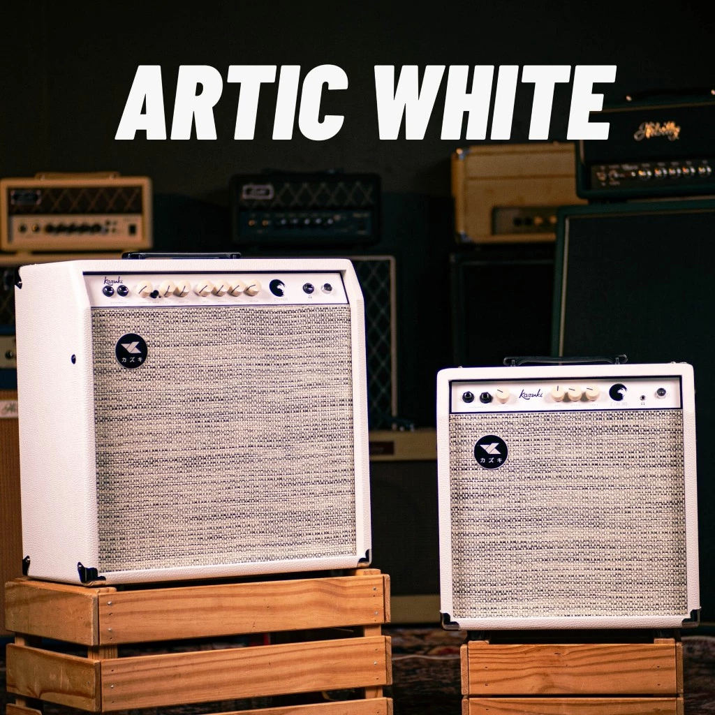 แอมป์กีต้าร์โปร่ง KAZUKI Zen 30 White สามารถเชื่อมต่อ Bluetooth ได้ ใช้งานได้อย่างสะดวกสบาย