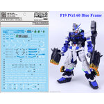 Decal P19 PG1/60 Blue Frame ยี่ห่อ DL-model