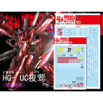 160 Water Decal HG1/144 Nightingale ยี่ห่อ XY-model (สินค้าเหลือ1 แผ่น สั่งซื้อแล้วรอทางร้านติดต่อกลับ)