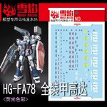205 Water Decal HG1/144 Full Armor Gundam (Thunderbolt) ยี่ห่อ X-Y model