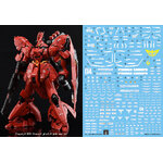 Water Decal 014 RG1/144 Sazabi ยี่ห่อ Ghost-Decal