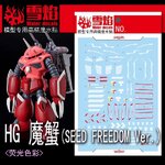 (X-Y model) Water Decal 279 HG 1/144 Z'Gok (SEED FREEDOM Ver.)