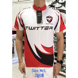 เสื้อปั่นจักรยาน Twitter Size M/L