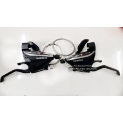 มือเกียร์ติดมือเบรค shimano 24 สปีด