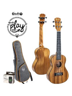 อูคูเลเล่ Kazuki ขนาด 24 +ฟรี กระเป๋า+จูนเนอร์💖 ของแถมสุดพรีเมี่ยม