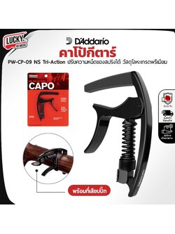 คาโป้ D'addario รุ่น PW-CP-09 Planet Waves Artist พรีเมี่ยม คาโป้ หนีบสายได้แนบสนิท วัสดุที่มาตรฐานสูง