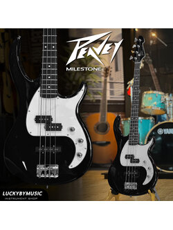 Peavey Milestone เบสไฟฟ้า 4 สาย 5สี จำนวน 20 เฟรต Bass Guitar พร้อม กระเป๋า ปิีก ประแจ