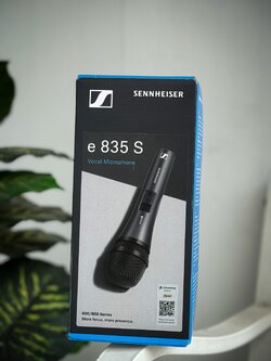 Sennheiser E-835S ไมโครโฟน * รุ่นมีสวิทช์ * ไมค์ รับเสียงไดนามิค น้ำหนักเบา พกพาสะดวก [รวม VAT]