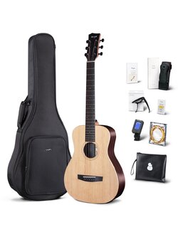 Enya รุ่น EB X1-PRO กีต้าร์โปร่ง หน้าไม้แท้ Top Solid ✅ ขนาด 34 นิ้ว