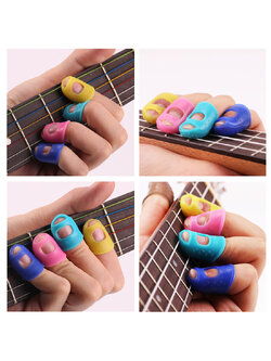 G2G ซิลิโคนสวมนิ้วช่วยฝึกหัดเล่นกีต้าร์ Silicone Finger Picks Protector