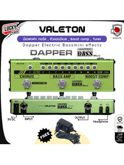 Valeton เอฟเฟคเบส Dapper Bass Mini มีเอฟเฟคในตัว พกพาสะดวก มัลติเอฟเฟค + มีรับประกัน