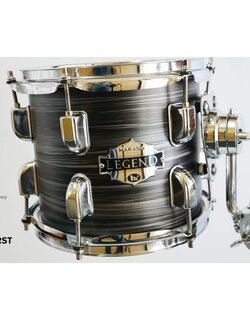กลองทอม 8 นิ้ว Makana Legend รุ่น Upbeat ไม้ Poplar 6 ชั้น ด้านนอก PVC สี Black Burst