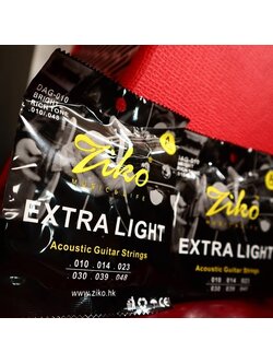 สายกีตาร์โปร่ง Ziko รุ่น DAG-010 เบอร์ 10