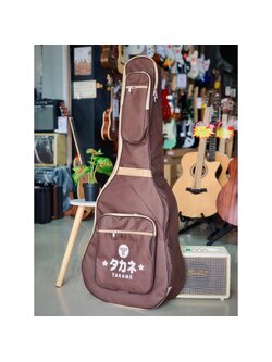 TAKANE กระเป๋ากีต้าร์โปร่ง ฟองน้ำหนา 5 มิล สีน้ำตาล มีหูหิ้ว/สายสะพาย ขนาด41นิ้ว