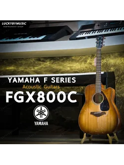 กีตาร์โปร่งไฟฟ้า Yamaha FGX800C หน้าไม้แท้ Top solid ภาคไฟฟ้าแท้ YAMAHA แถมฟรี ปิ๊ก 4อัน - รับประกันศูนย์ 1ปี จากยามาฮ่า