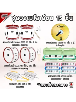 (ทำงบโงเรียน) ชุดทำวงเมโลเดี้ยน เซตเกรด A 15 ชิ้น (ชุดสุดคุ้ม)