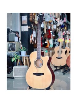 กีต้าร์โปร่งไฟฟ้า Gilbert รุ่น 401CE ภาคไฟฟ้าตั้งสายได้ในตัว