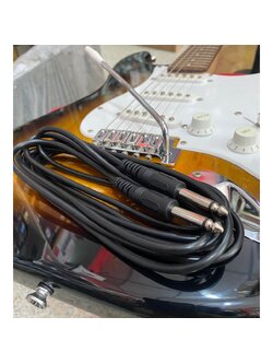 สายสัญญาณ เครื่องดนตรี ยาว 3 เมตร หัวแจ็คขนาด 6.5 สองด้าน