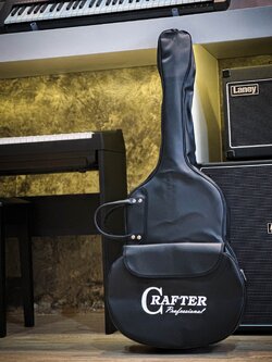 กระเป๋ากีต้าร์โปร่ง Crafter ขนาด 41 นิ้ว วัสดุเป็นหนัง บุฟองน้ำภายใน Soft Case Guitar ป้องกันการกระแทก