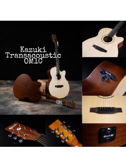 กีตาร์โปร่งไฟฟ้า Kazuki 41 รุ่น TransAcoustic TAC-1 OM เสียงดัง ลำโพงในตัว มีเอฟเฟค พร้อมปุ่ม Volume ปรับเสียงในตัว