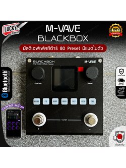 M-Vave รุ่น Blackbox มัลติเอฟเฟคกีตาร์ แบตในตัว จำลองหัวแอมป์และ Cab Sim ฟังก์ชั่นครบครัน- พร้อมประกันศูนย์