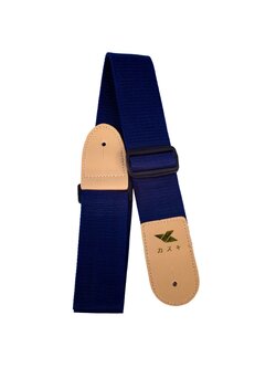 Kazuki สายสะพายกีตาร์โปร่ง Guitar strap กีตาร์ไฟฟ้า เบส เนื้อผ้าดี สายสะพาย สายกีตาร์สีน้ำเงิน ปรับระดับได้