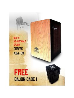 คาฮองจูนได้ Echoslap Adjustable Cajon สี COFFEE พร้อมกระเป๋า