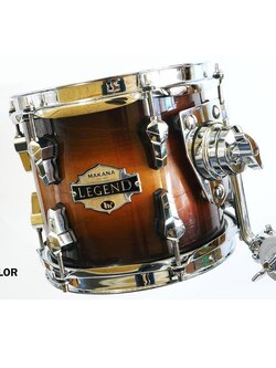 กลองทอม 8 นิ้ว Makana Legend รุ่น Precious ไม้ Poplar 6 ชั้น ด้านนอกไม้ Ash เคลือบแล็คเกอร์ สีคาราเมลหลักกลองดีไซด์พิเศษ