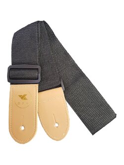 Kazuki สายสะพายกีตาร์โปร่ง Guitar strap กีตาร์ไฟฟ้า เบส เนื้อผ้าดี สายสะพาย สายกีตาร์ สีเทา ปรับระดับได้