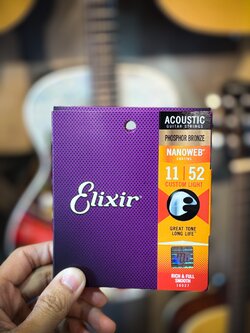 สายกีต้าร์โปร่ง Elixir บอร์ 11/52 Phosphor Bronze 16027
