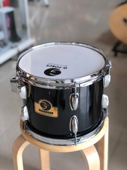 (พร้อมส่ง 🚚) กลองทอมแยก G-force 10,12 นิ้ว เลือกขนาดได้ กลองทอมแยกขาย สีดำ กลองทอมเสริม อะไหล่โครเมี่ยม