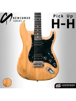 กีต้าร์ไฟฟ้า Kazuki New comer ST 22 เฟรต สีไม้ กีตาร์ไฟฟ้า 2xhumbucker HH ✅ ฟรี สายแจ็ค / ปิ๊ก Fender 3 อัน