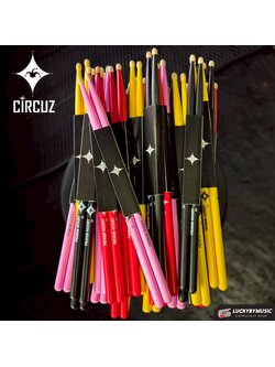 ไม้กลอง Circuz Color ขนาด 5A/5B คุณภาพสูง ผลิตจาก American Hickory เกรดพรีเมียม แข็งแรงทนทาน ไม่หักง่าย