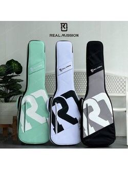 ซอฟเคสเบส Real Mission ฟองน้ำหนา Soft Case กระเป๋ากีต้าร์เบส มีหมอนรองคอ ป้องกันการกระแทกอย่างดี