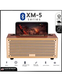 (พร้อมส่ง🔥 ) ลำโพงบลูทูธ รุ่น XM-5 เสียงดี ขนาด 5W เบสหนัก ทรงกระทัดรัด ดีไซน์หรูหรา เล่นเพลงผ่านมือถือได้ - ส่งด่วน