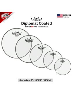 หนังกลอง REMO หนังล่างสแนร์ รุ่น Diplomat Coated [SD-01XX-00]