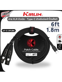 สายสัญญาณ XLR ตัวเมีย to Type C และ สายสัญญาณ แจค 6.5 to Type C เปิดเพลง จาก มือถือ เข้าเครื่องเสียง