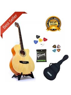 กีต้าร์โปร่ง Kazuki KZ-408C สีไม้ 40 นิ้วกีต้าร์โปร่ง Kazuki KZ-408C สีไม้ 40 นิ้ว