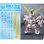 Decal 110 SDCS Gundam Unicorn ยี่ห่อ X-Y model (สินค้าเหลือ1 แผ่น สั่งซื้อแล้วรอทางร้านติดต่อกลับ)