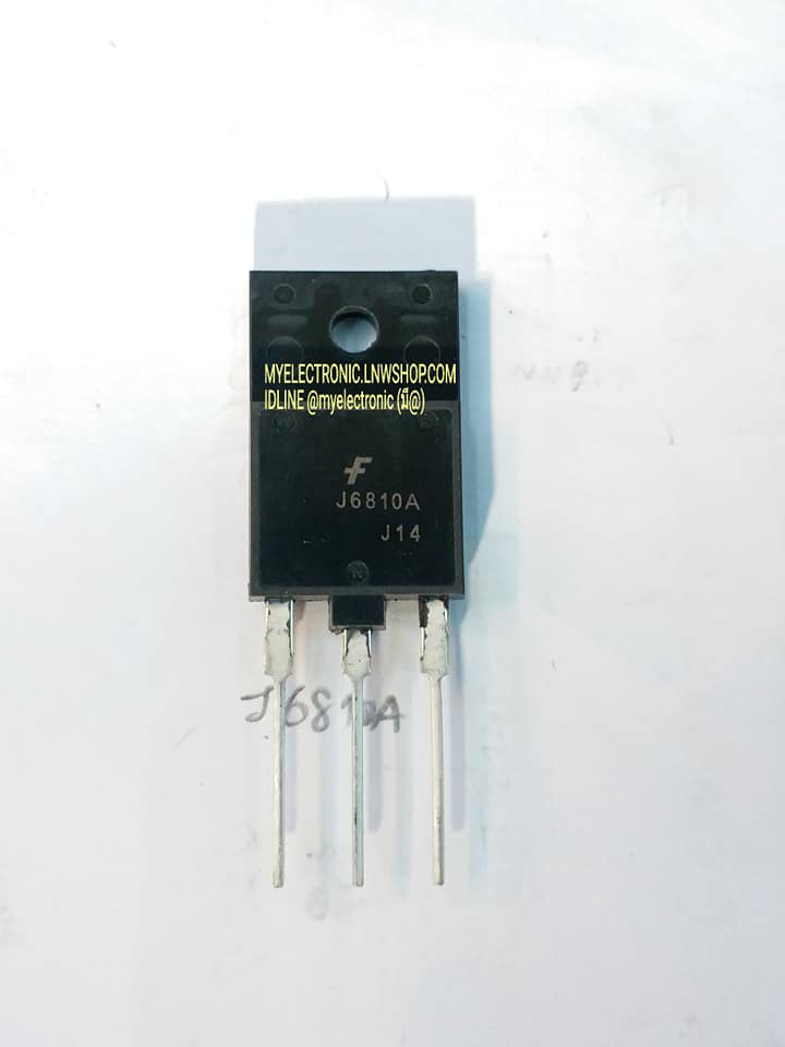 ขาย J6810A ทรานซิสเตอร์ TRANSISTER HORE OUTPUT 1550V10A ไม่มีไดโอดแดมป์ ราคา ตัวล่ะ . . . . หน่วย บาท