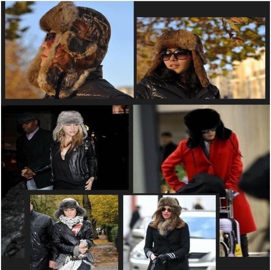 หมวกกันหนาว ทรง เอสกิโม+เฟอร์เสริมความอุ่น ใส่ได้ทั้งหญิงและชาย