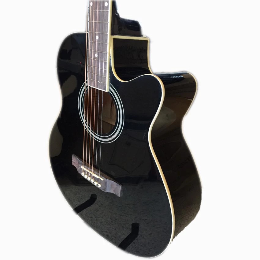 VICTORIA กีต้าร์โปร่งไฟฟ้า รุ่น V-40CE BK สีดำ