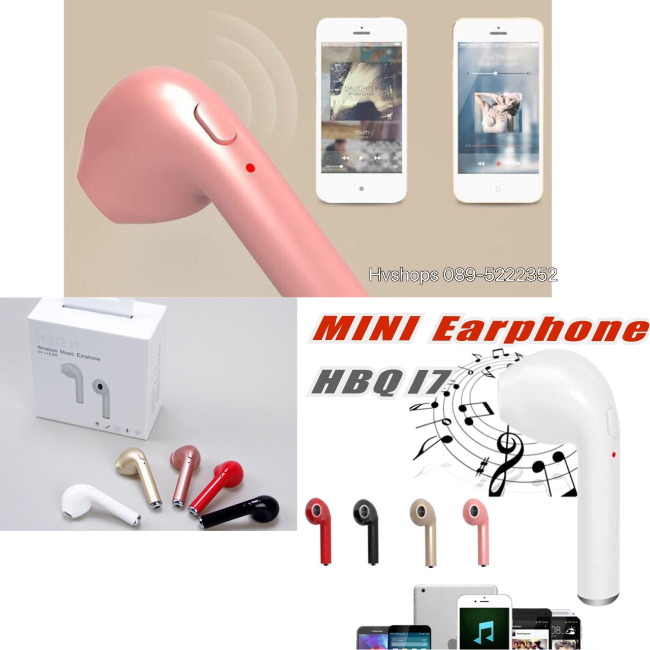 หูฟัง BLUETOOTH รุ่น HBQ i7