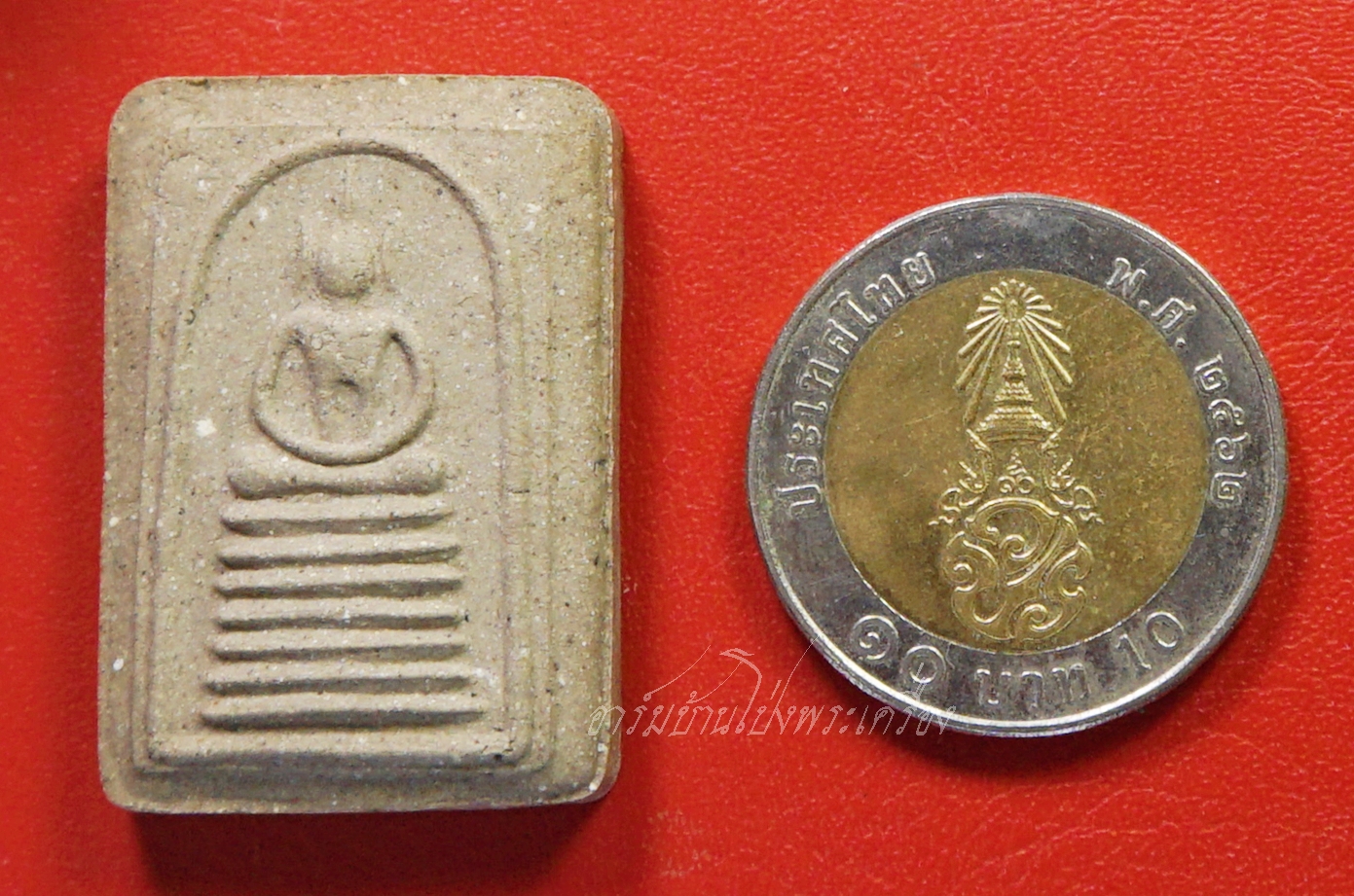 พระสมเด็จเจ็ดชั้น พิมพ์หูบายสี วัดเจ็ดเสมียน รุ่น มั่ง มี ศรี สุข(องค์ที่1)