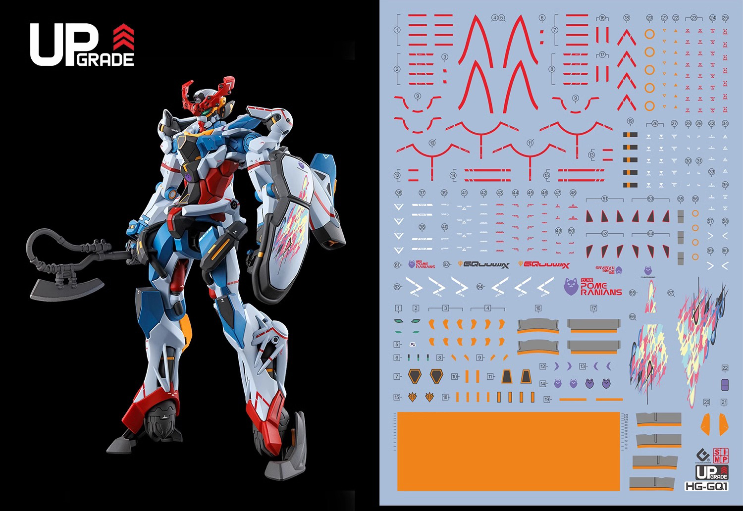 237 Water Decal HG1/144 GQuuuuuX ยี่ห้อ S.I.M.P. Model Decal