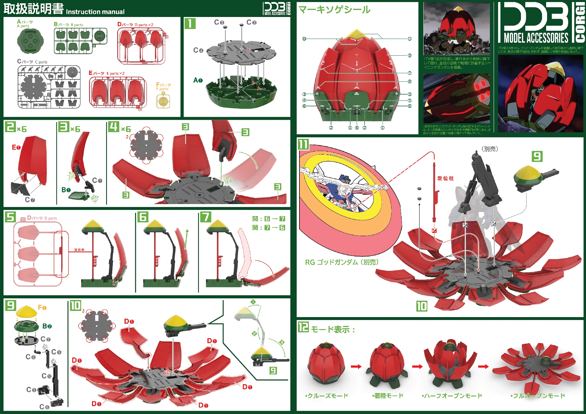 (DDB) NeoJapan Airship For HG/RG 1/144 God Gundam