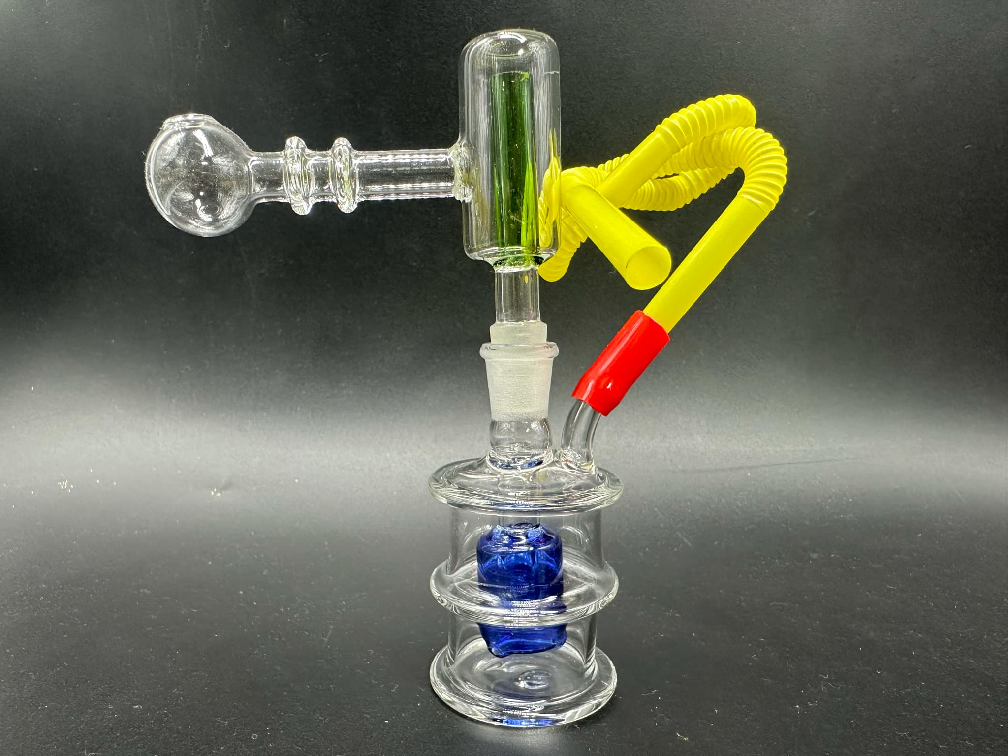 Glass Bong + Percolator T (8cm.)