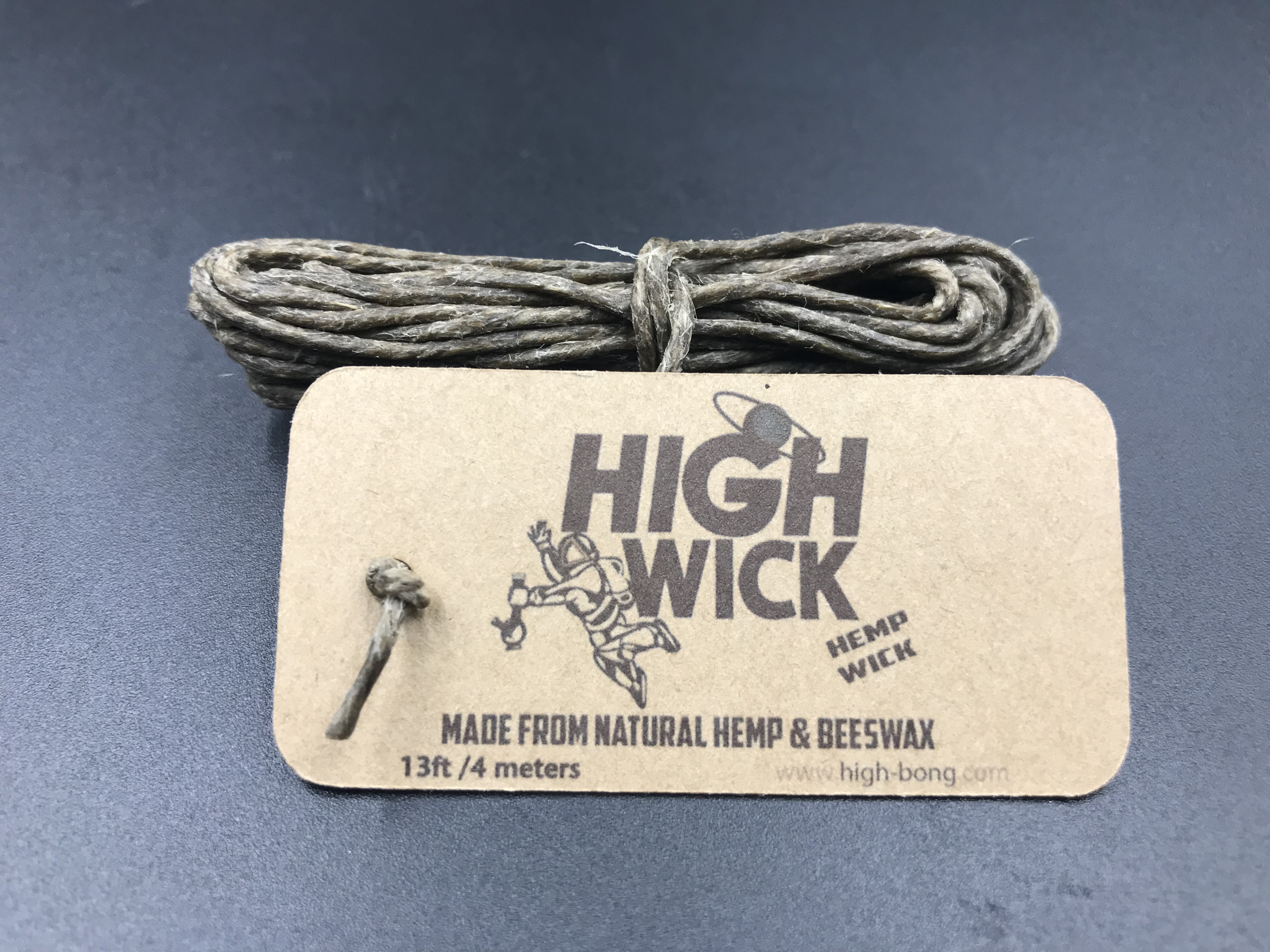 เชือกขี้ผึ้งHempwick (4เมตร) (หนา1.5mm.)